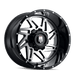 American Truxx Warrior AT165 Wheel – Black Machined Face