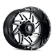 American Truxx Warrior AT165 Wheel – Black Machined Face