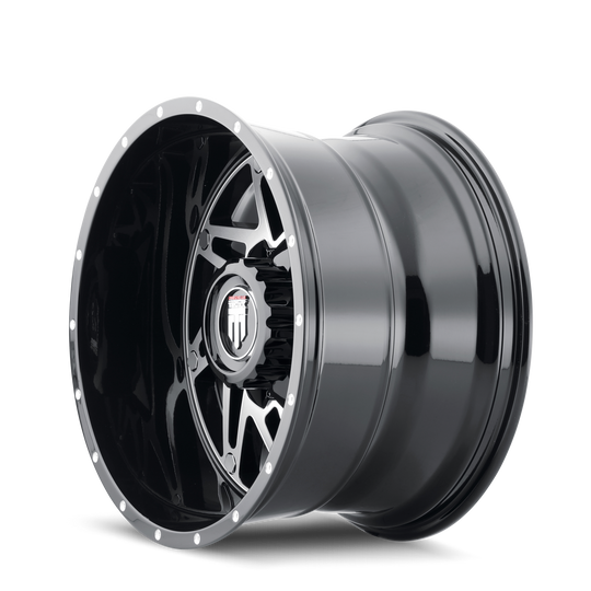 American Truxx Warrior AT165 Wheel – Black Machined Face