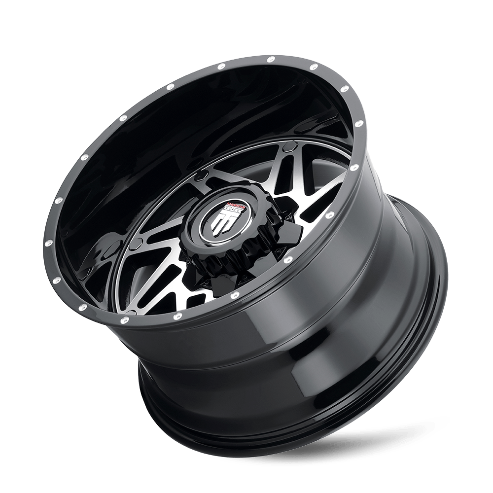 American Truxx Warrior AT165 Wheel – Black Machined Face