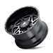 American Truxx Warrior AT165 Wheel – Black Machined Face