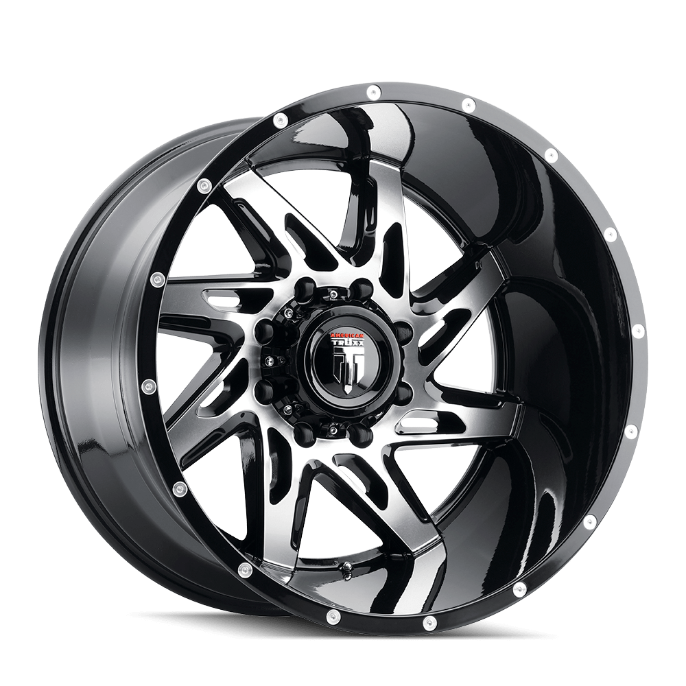 American Truxx Spyder AT183 Wheel – Black Machined Face