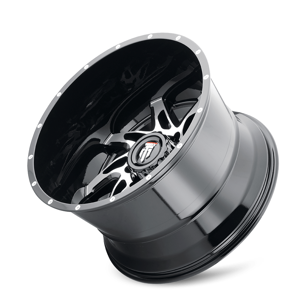 American Truxx Spyder AT183 Wheel – Black Machined Face