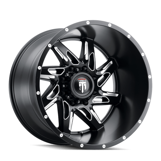 American Truxx Spyder AT183 Wheel – Black Milled Spokes