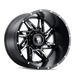 American Truxx Spyder AT183 Wheel – Black Milled Spokes