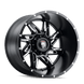 American Truxx Spyder AT183 Wheel – Black Milled Spokes