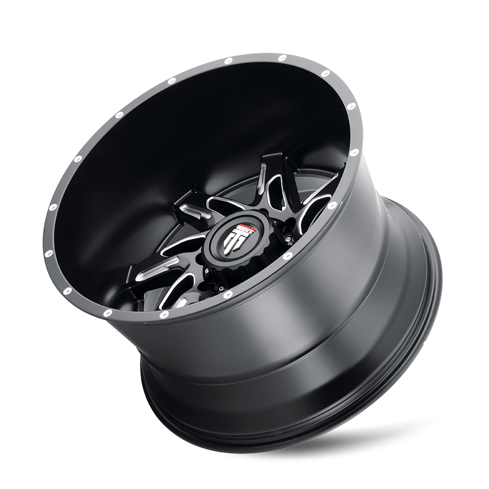 American Truxx Spyder AT183 Wheel – Black Milled Spokes