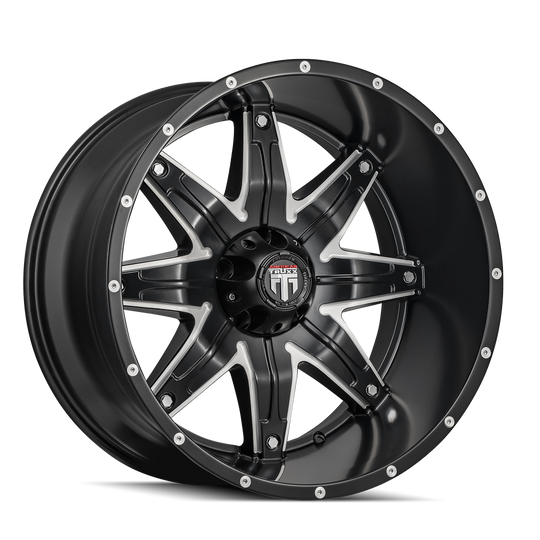 American Truxx Lonestar AT185 Wheel – Black Milled Spokes