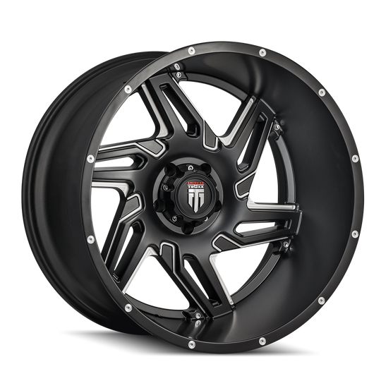 American Truxx Spurs AT186 Wheel – Black Milled Spokes