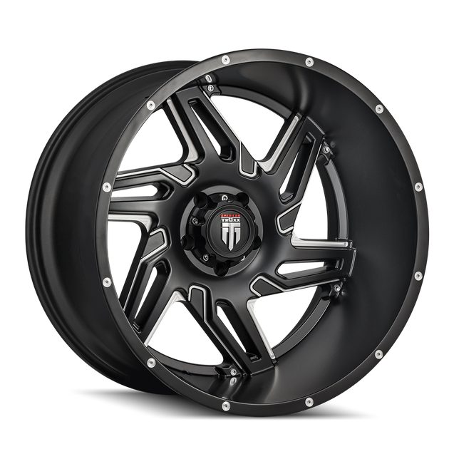 American Truxx Spurs AT186 Wheel – Black Milled Spokes