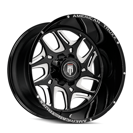 American Truxx Sweep AT1900 Wheel – Milled Matte Black