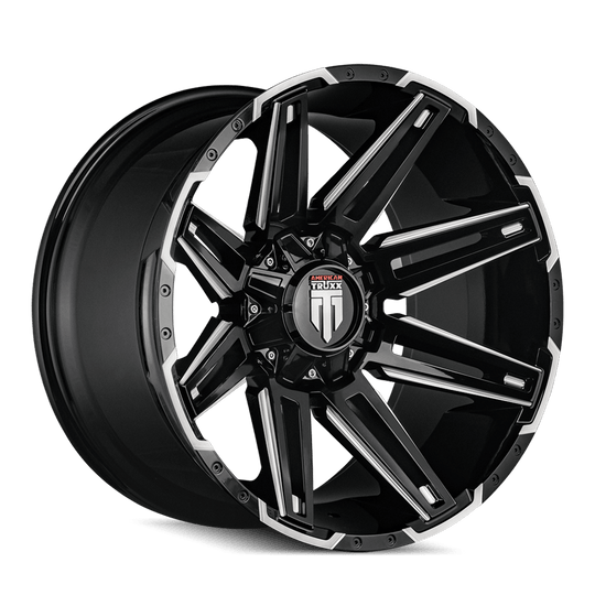American Truxx Boom AT1903 Wheel – Gloss Black Milled