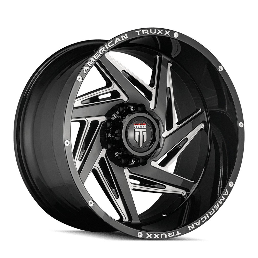 American Truxx Spiral AT1906 Wheel – Milled Matte Black