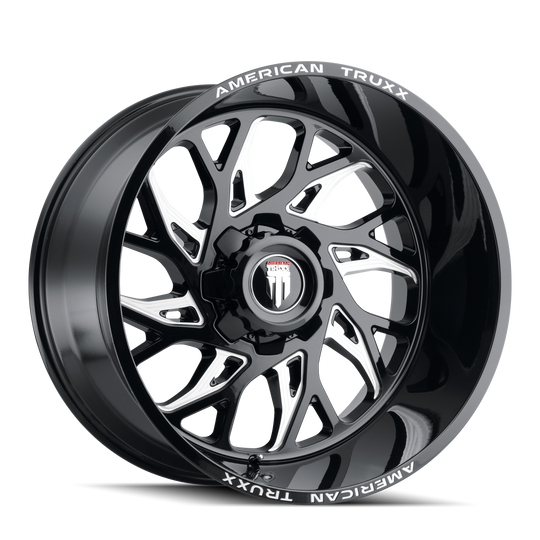 American Truxx Destiny AT1913 Wheel – Black w/ Milled Spokes