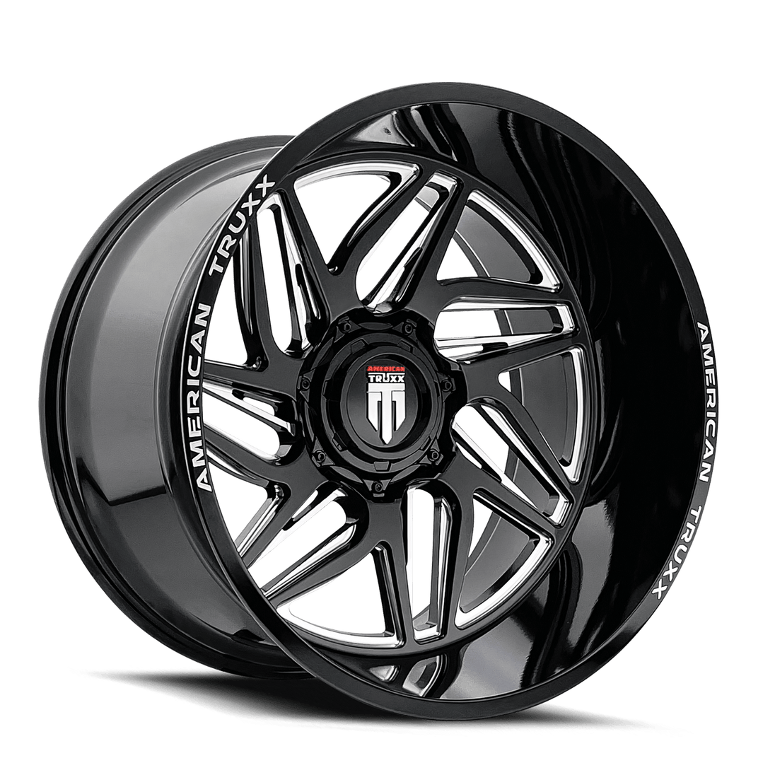 American Truxx Goliath AT1917 Wheel – Matte Black w/ Milled Spokes