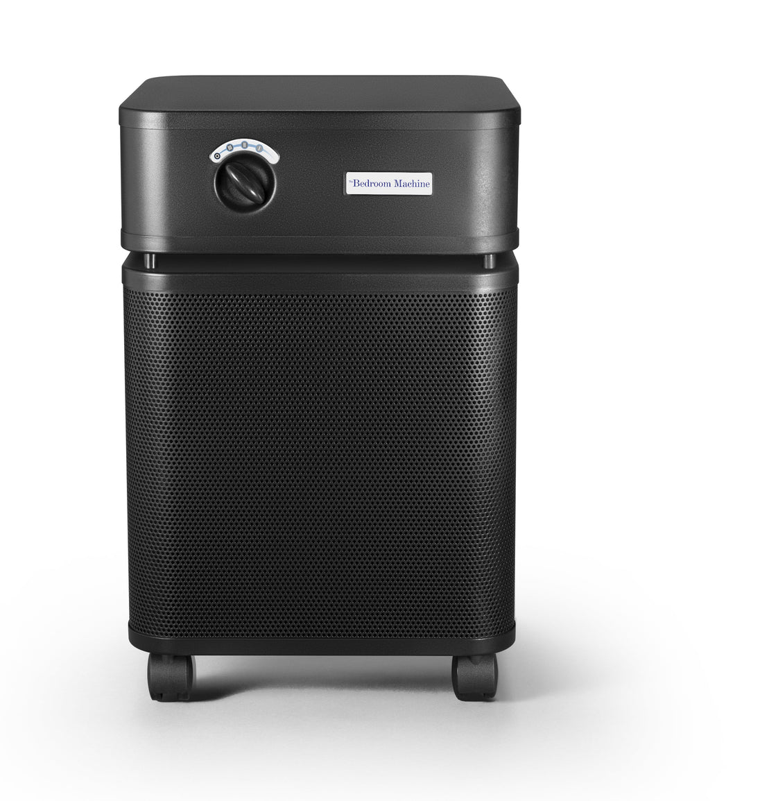 Austin Air Bedroom Machine in Black, front view