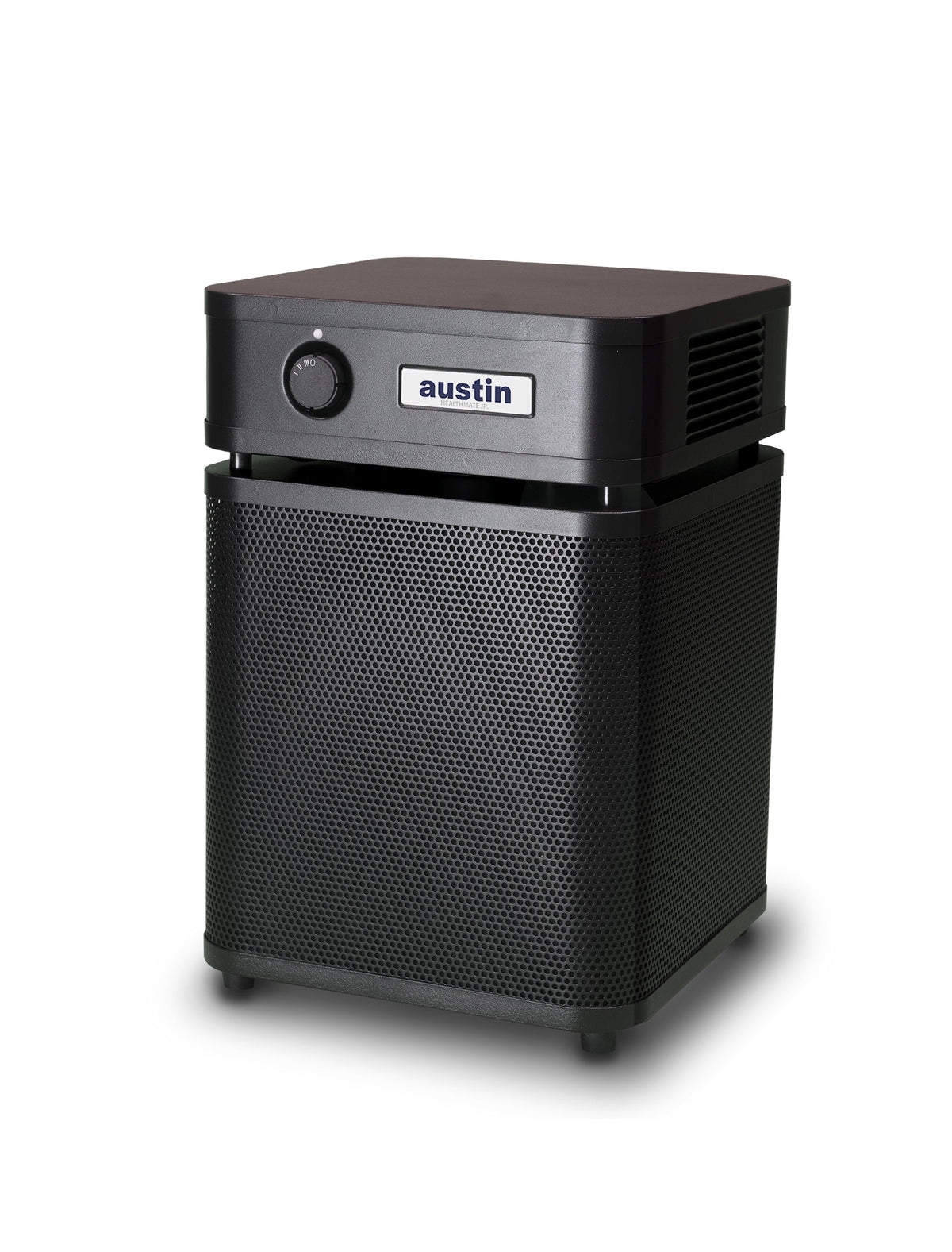 Austin Air HealthMate Junior in Black, left angle