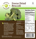 Legacy Food Storage 30 Serving Freeze Dried Broccoli Pouch - 6 pack freeze dried broccoli contents
