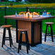 LuxCraft poly swivel bar stool