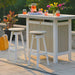 LuxCraft poly swivel bar stool