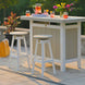 LuxCraft poly swivel bar stool