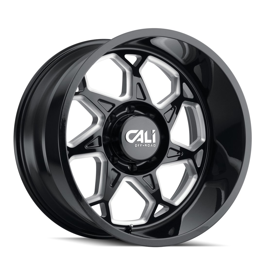 Cali Off-Road Sevenfold 9111 Wheel – Gloss Black/Milled