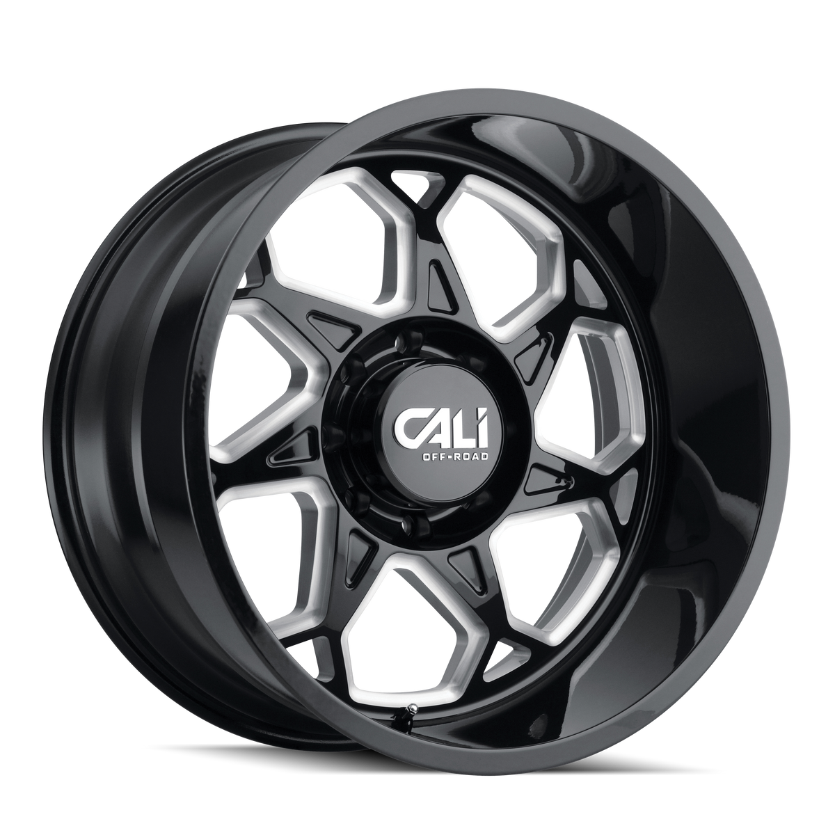 Cali Off-Road Sevenfold 9111 Wheel – Gloss Black/Milled