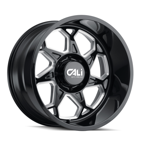 Cali Off-Road Sevenfold 9111 Wheel – Gloss Black/Milled