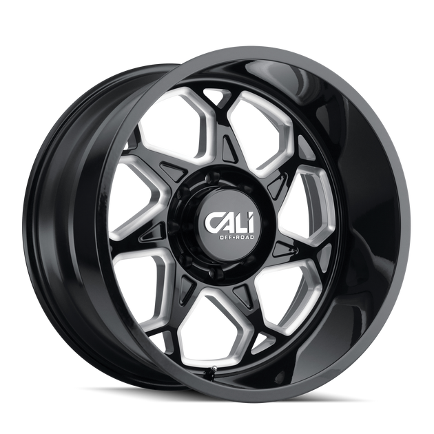 Cali Off-Road Sevenfold 9111 Wheel – Gloss Black/Milled