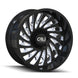 Cali Off-Road Switchback 9108 Wheel – Gloss Black/Milled