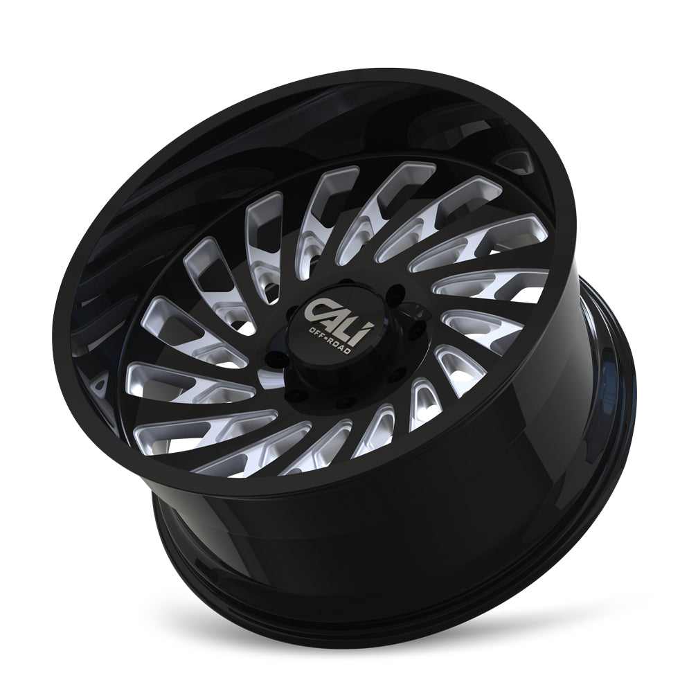 Cali Off-Road Switchback 9108 Wheel – Gloss Black/Milled