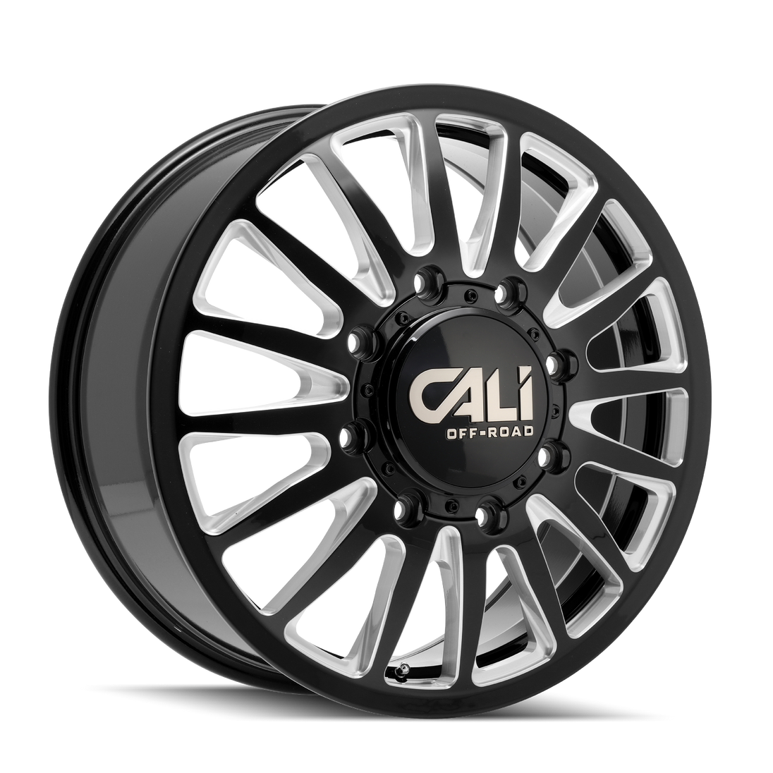 Cali Off-Road Summit 9110D Wheel – Gloss Black w/ Milled Spokes