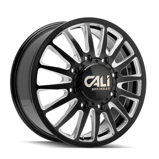 Cali Off-Road Summit 9110D Wheel – Gloss Black w/ Milled Spokes