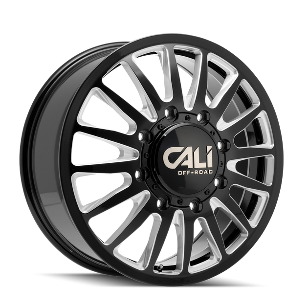 Cali Off-Road Summit 9110D Wheel – Gloss Black w/ Milled Spokes