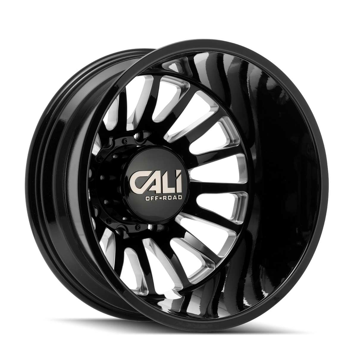 Cali Off-Road Summit 9110D Wheel – Gloss Black w/ Milled Spokes