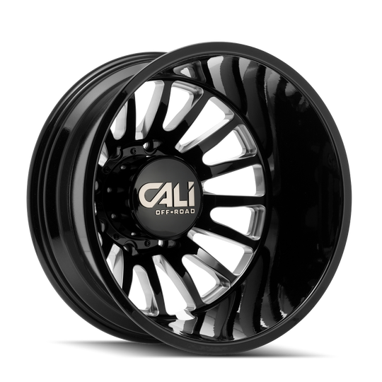 Cali Off-Road Summit 9110D Wheel – Gloss Black w/ Milled Spokes