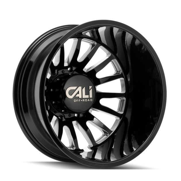 Cali Off-Road Summit 9110D Wheel – Gloss Black w/ Milled Spokes