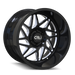 Cali Off-Road Gemini 9112 Wheel – Gloss Black w/ Milled Spokes