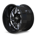 Cali Off-Road Gemini 9112 Wheel – Gloss Black w/ Milled Spokes