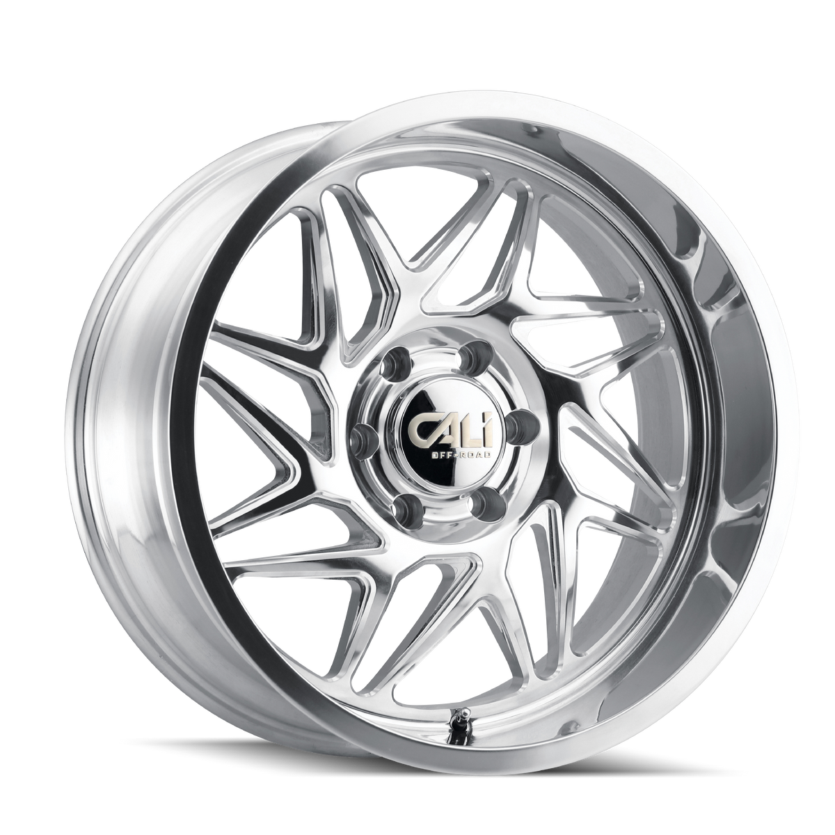 Cali Off-Road Gemini 9112 Wheel – Polished w/ Milled Spokes