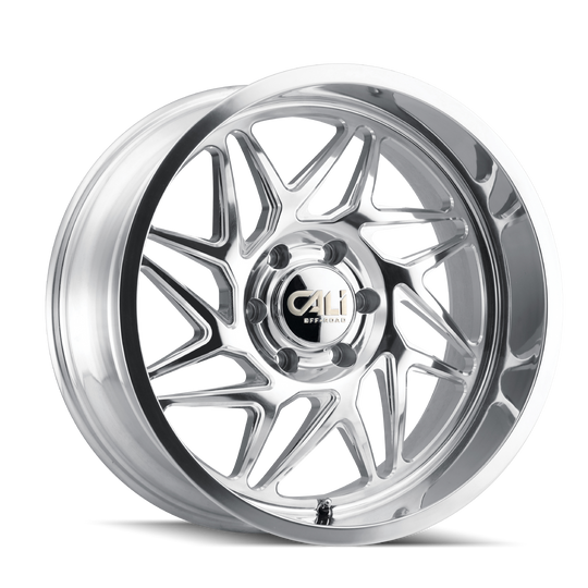 Cali Off-Road Gemini 9112 Wheel – Polished w/ Milled Spokes