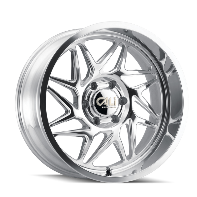 Cali Off-Road Gemini 9112 Wheel – Polished w/ Milled Spokes