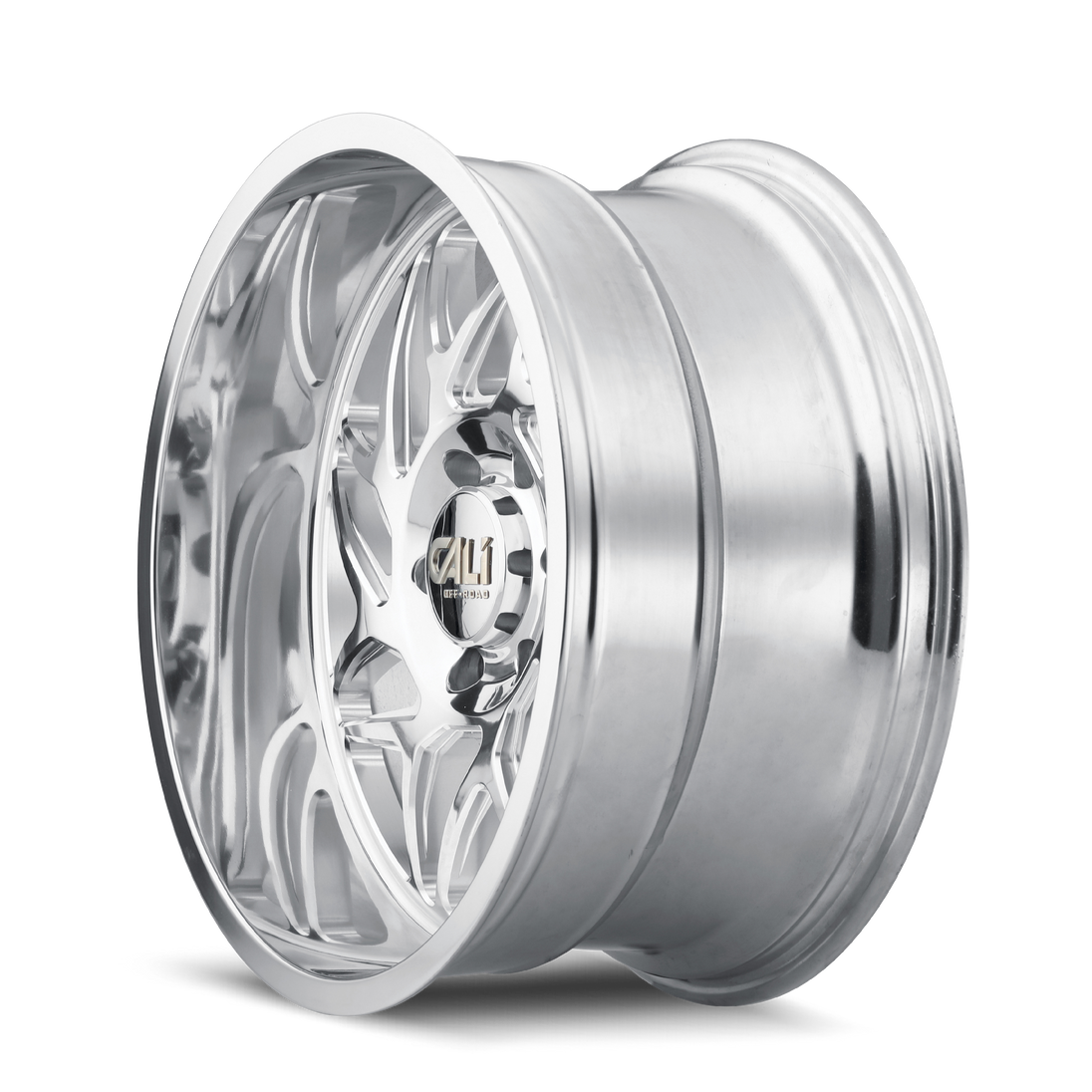 Cali Off-Road Gemini 9112 Wheel – Polished w/ Milled Spokes