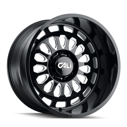 Cali Off-Road Paradox 9113 Wheel – Gloss Black w/ Milled Spokes