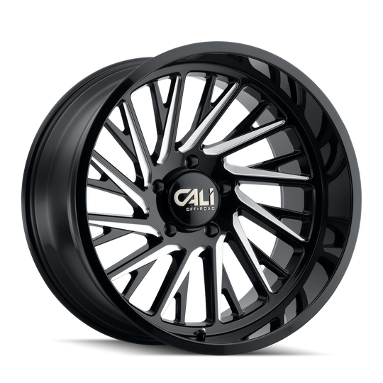 Cali Off-Road Purge 9114 Wheel – Black w/ Milled Spokes