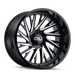 Cali Off-Road Purge 9114 Wheel – Black w/ Milled Spokes