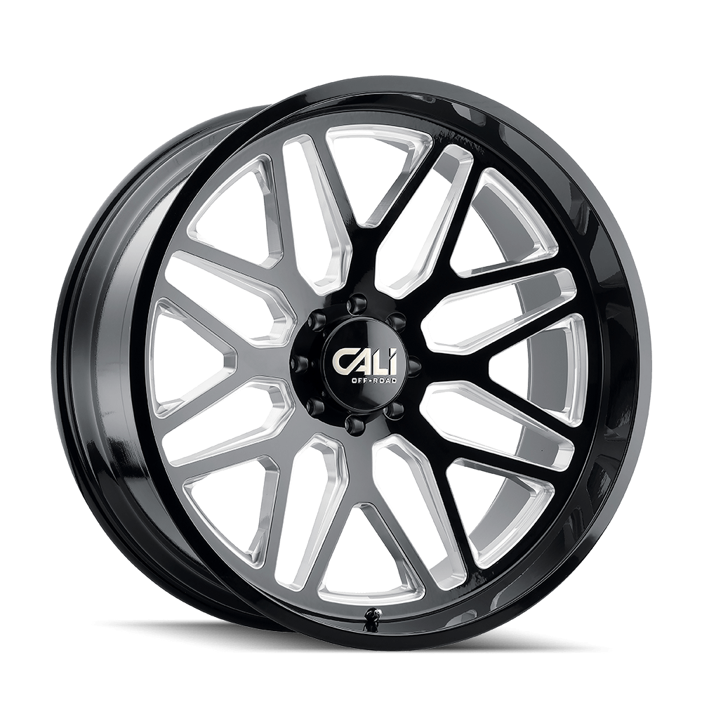 Cali Off-Road Invader 9115 Wheel – Gloss Black with Milled Spokes