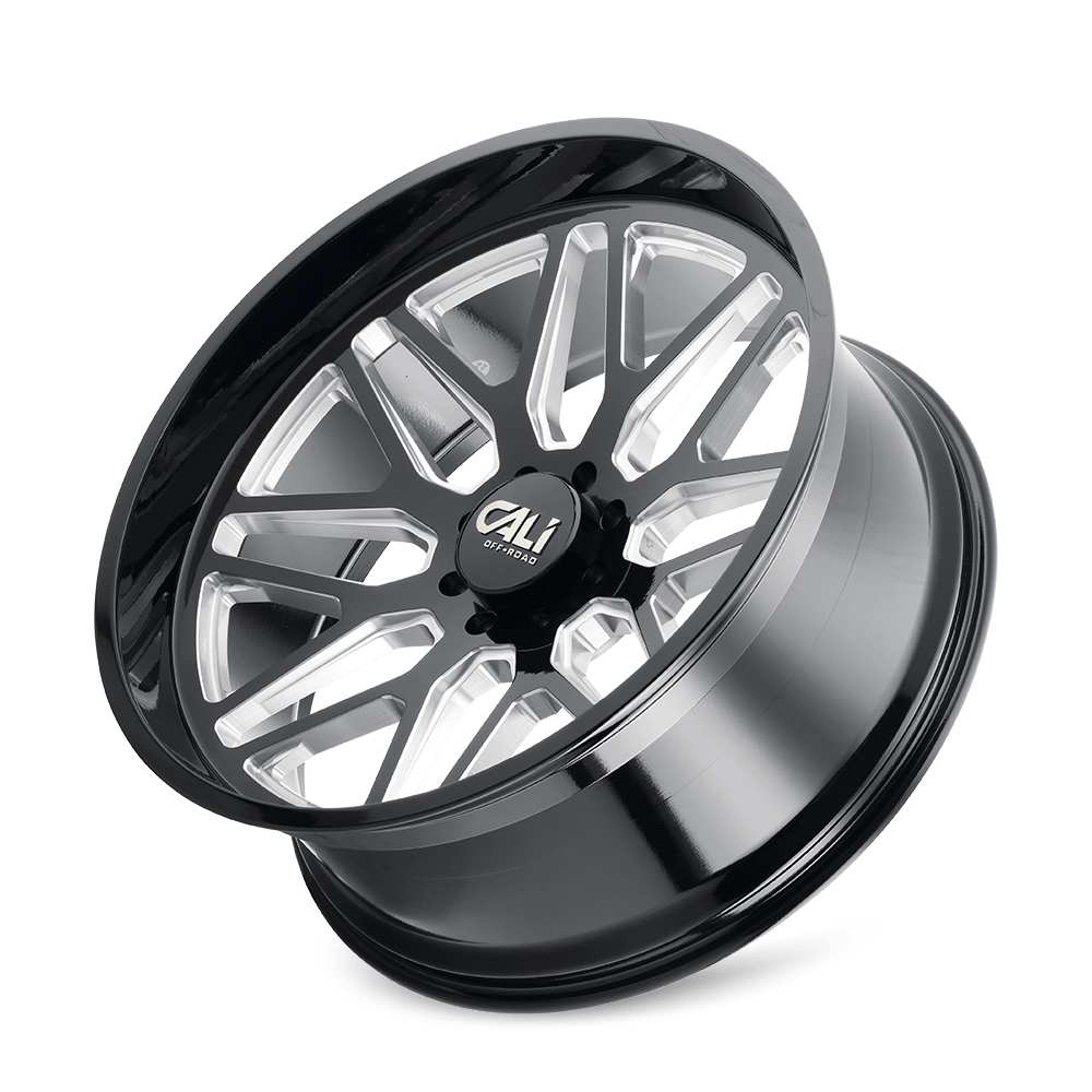 Cali Off-Road Invader 9115 Wheel – Gloss Black with Milled Spokes