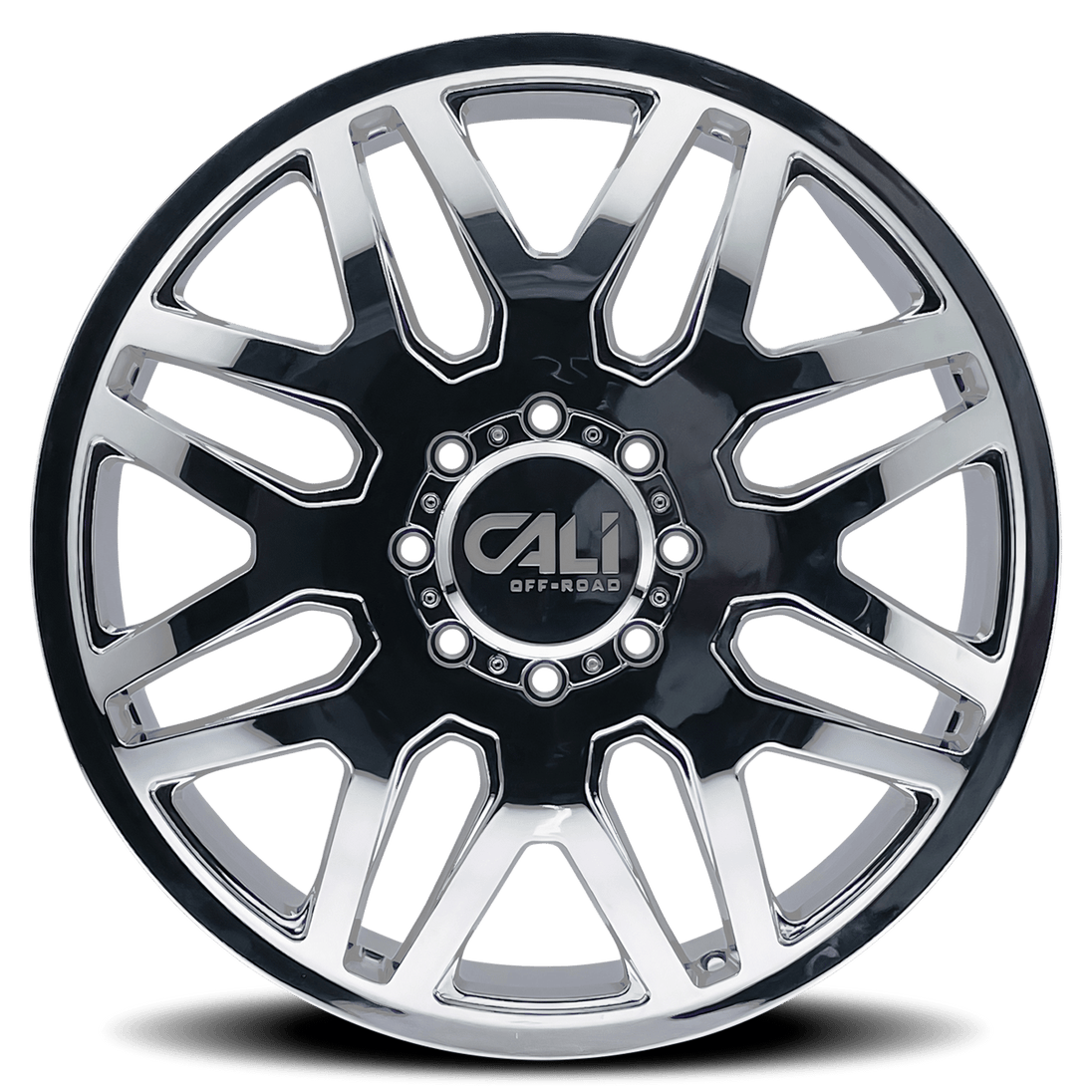 Cali Off-Road Invader Dually 9115D Wheel – Chrome