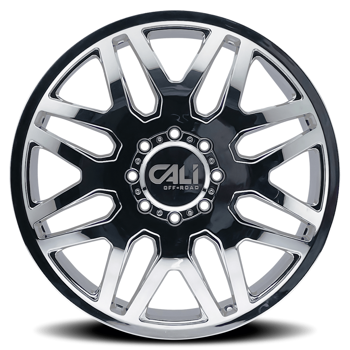 Cali Off-Road Invader Dually 9115D Wheel – Chrome